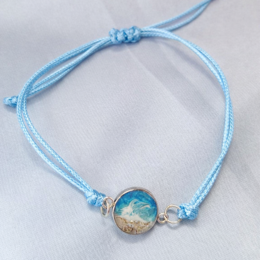 Beach Charm on Rope Bracelet